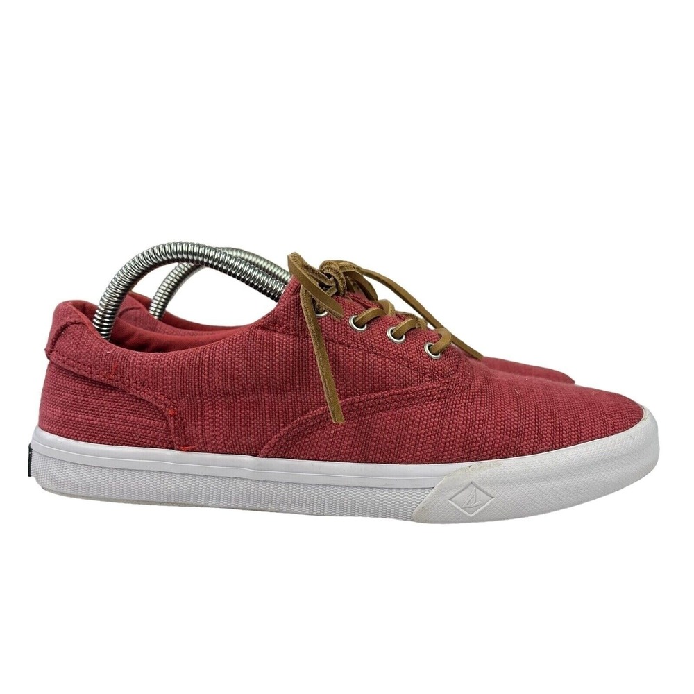 Sperry Sneakers Mens Size 8 Striper II‎ CVO Baja Red Top Sider Shoes